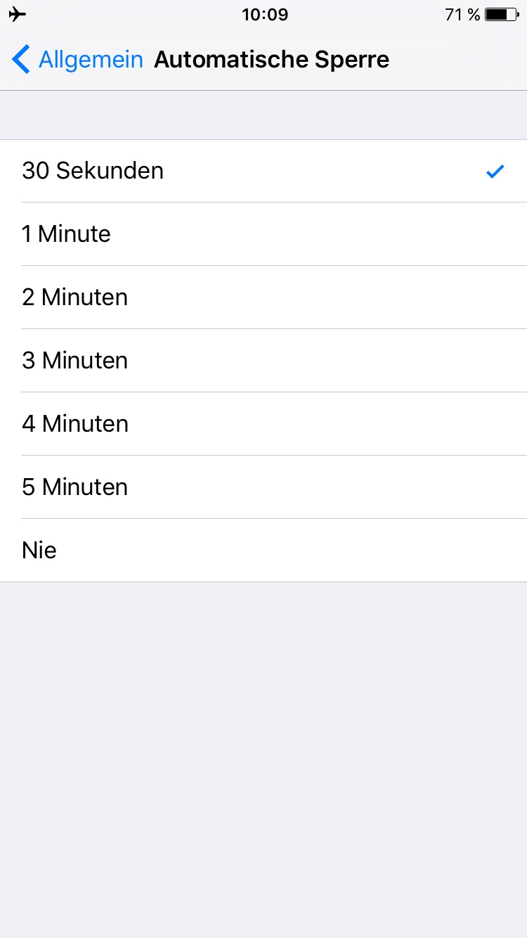 apple-ios-automatische-sperre Apple iOS Automatische Sperre