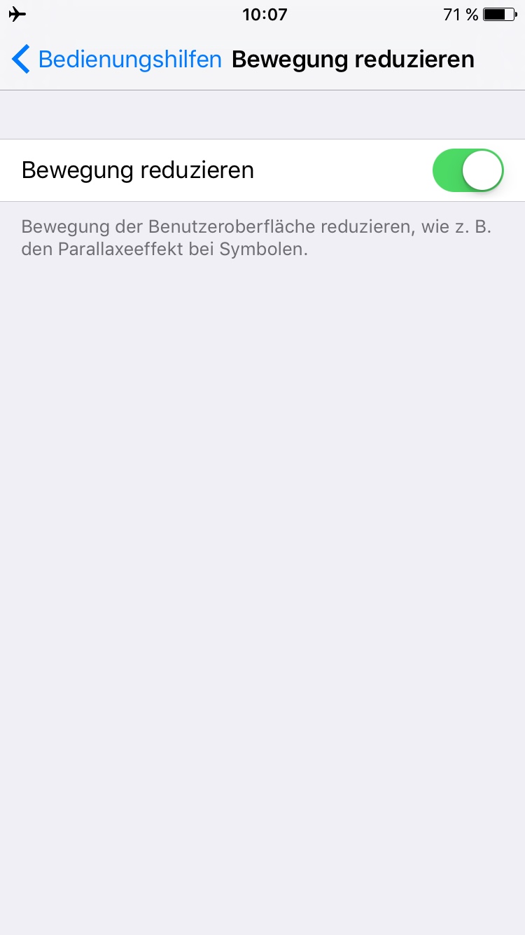 apple-ios-bewegung-reduzieren Apple iOS Bewegung reduzieren